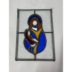 Stained Glass Art Holy Mary and Child 7”x4.5”
Read